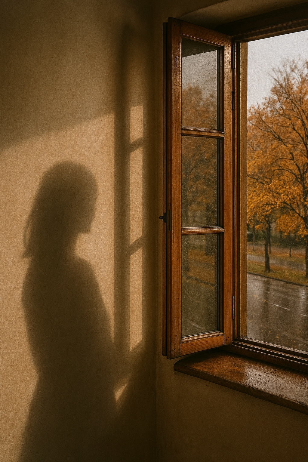 ایندفعه دیگه دخترک توی تصویر نیست. سایهاش هست. ولی سوال اینجاست، اینکه دخترک کجاست؟