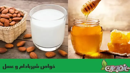 خواص شیر بادام و عسل