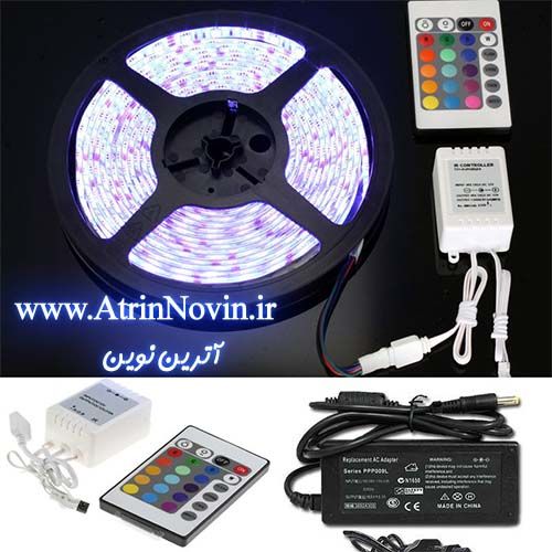 نواری RGB 5050 با ریموت کنترلر