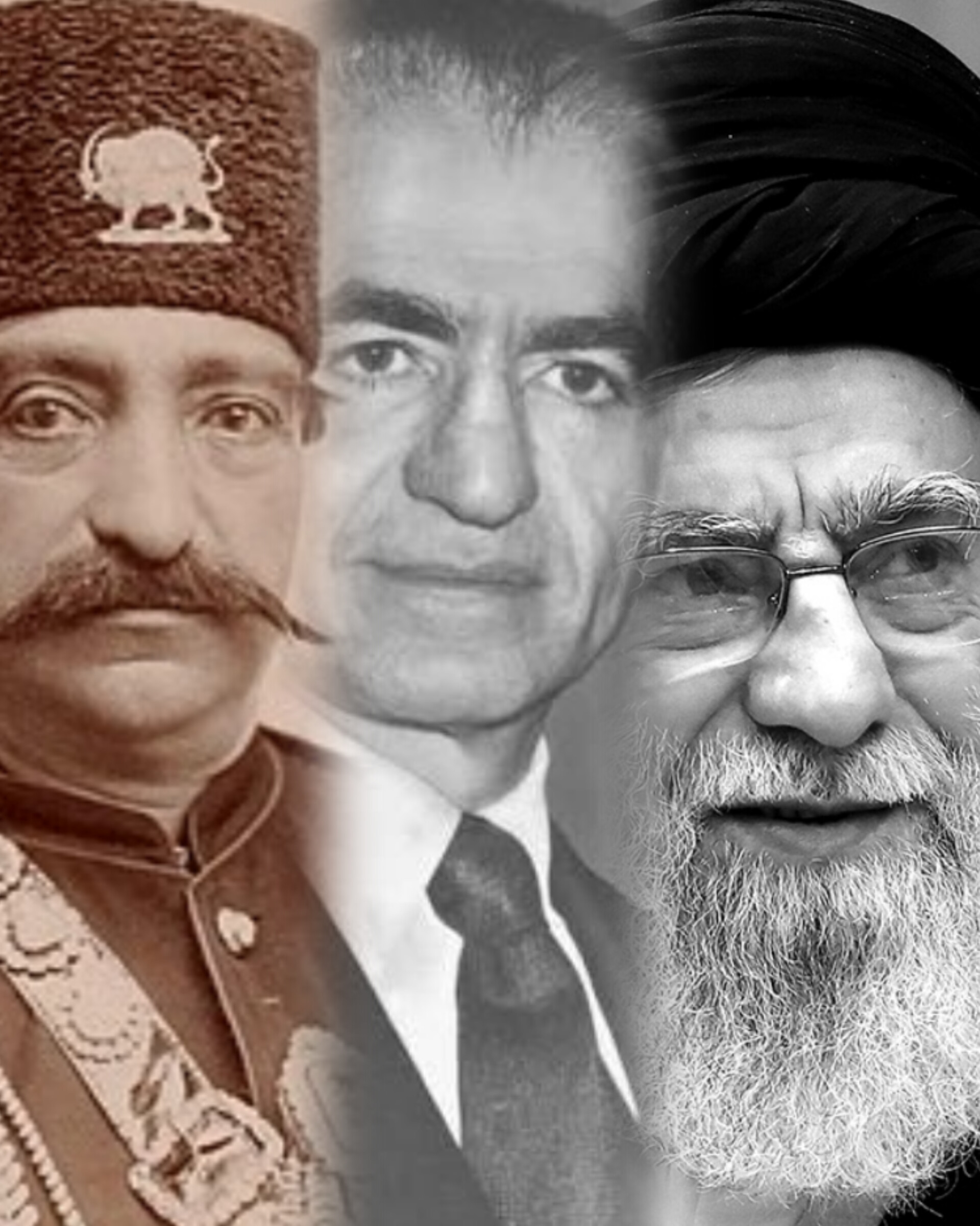 شهید امام خامنه ای/محمدرضا شاه پهلوی/ناصرالدین شاه قاجار