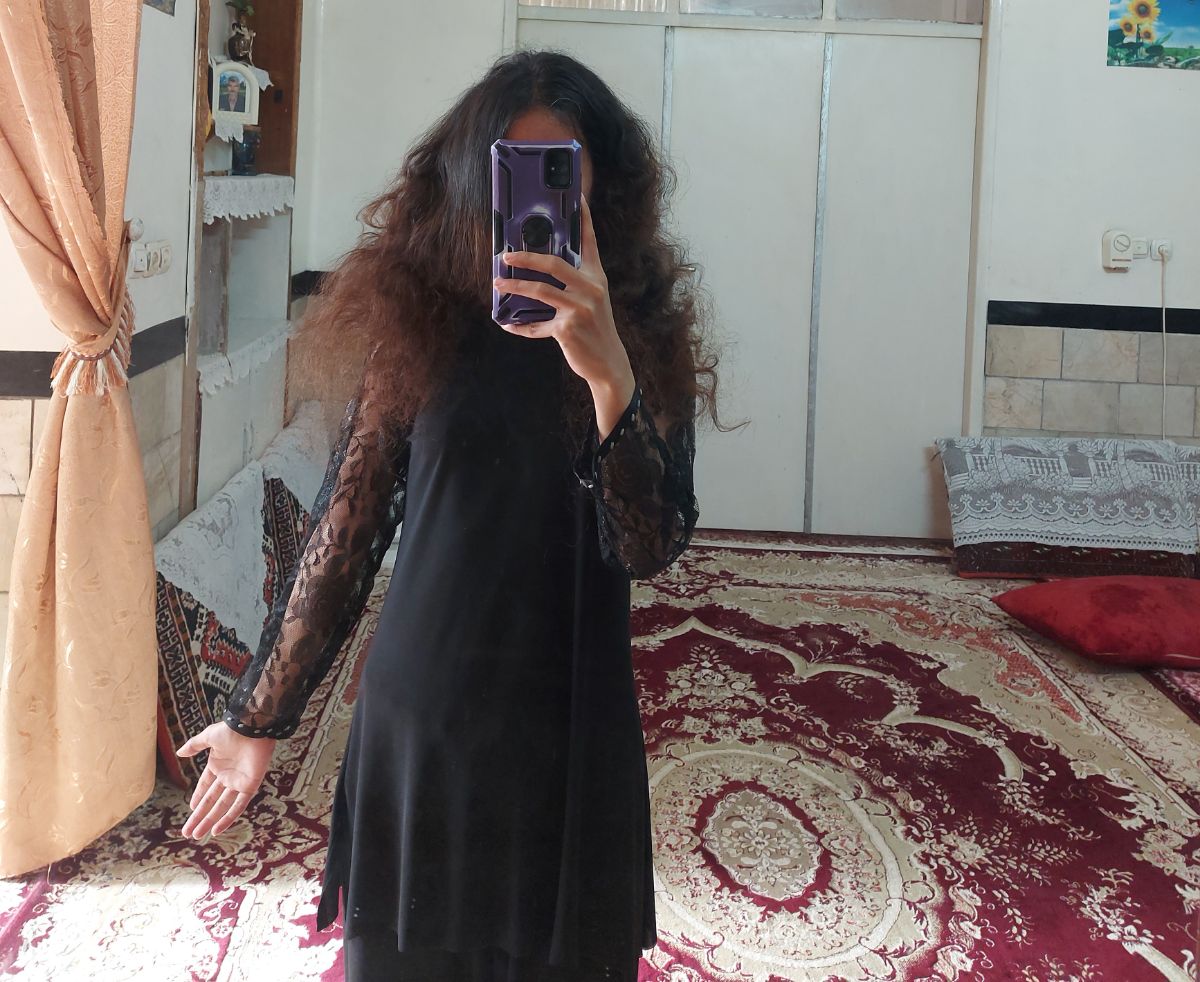 عکس از روزی که موهامو زدم