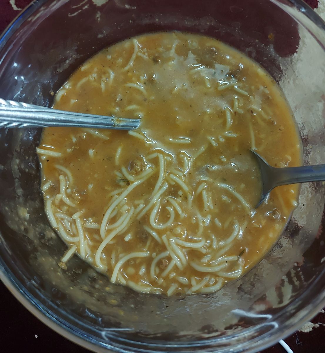 سوپ ماکارونی و سویا