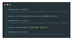 ترفند Carbon: تنظیم دستی یا جعل زمان در متد ()now