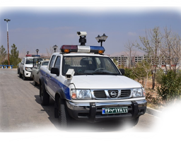 امروز پلیس راهنمایی و رانندگی با ماشین دوربین مکانیزه پلاک فرد را اعمال قانون کرد