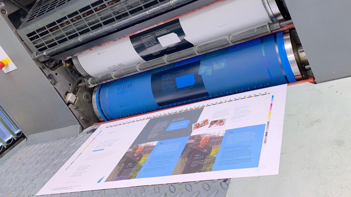 زینک لیتوگرافی چاپ شده در دستگاه چاپ افست