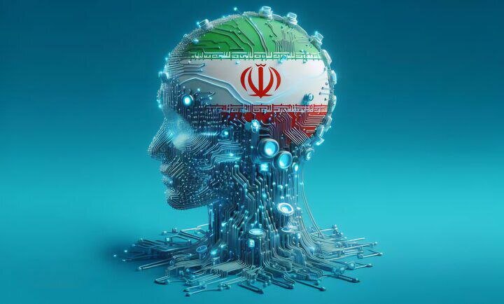 "ایران، در مسیر هوش مصنوعی" – نشاندهنده حرکت به سوی آینده دیجیتال.