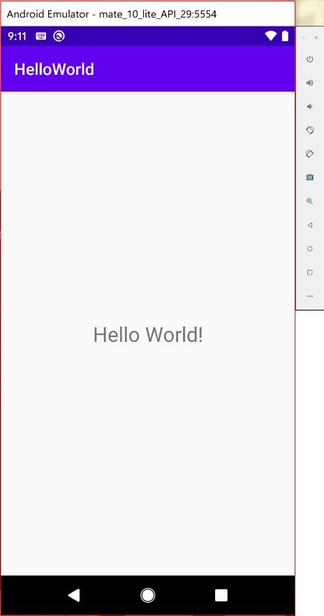 android hello world