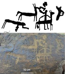 کشف سنگ نگاره های باستانی در روستای محمودآباد ملایر