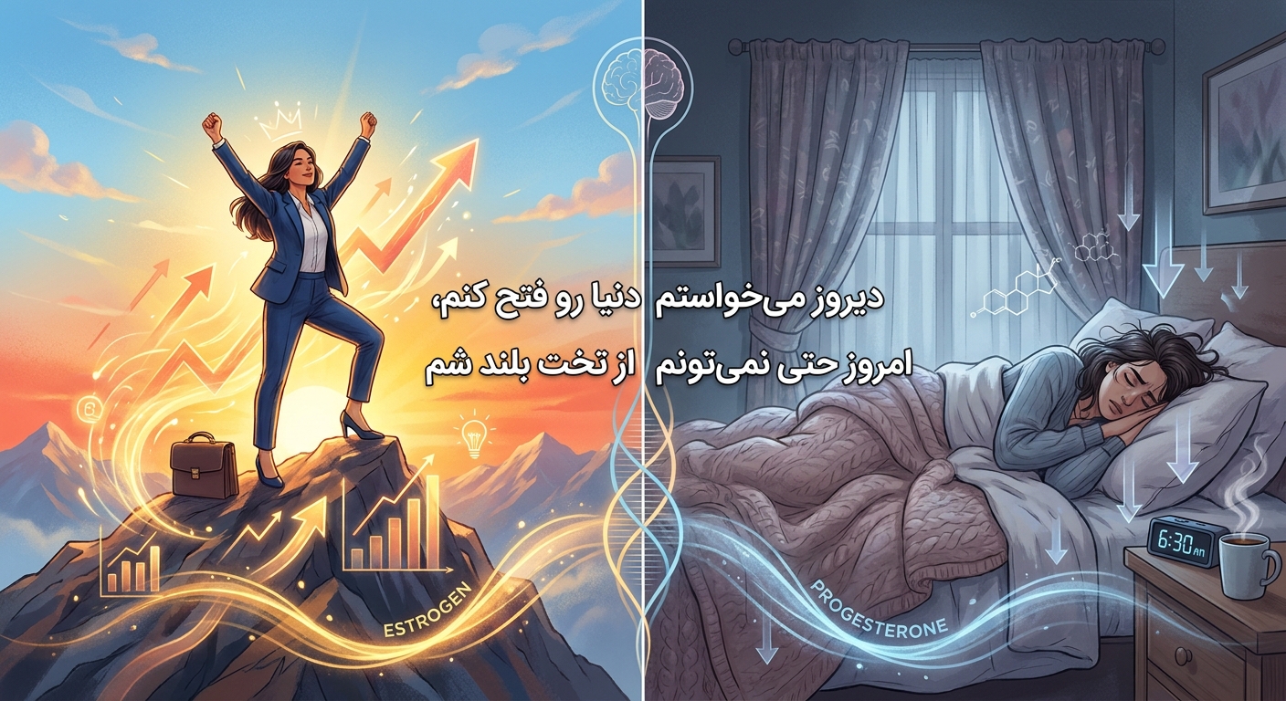 دیروز می‌خواستم دنیا رو فتح کنم، امروز حتی نمی‌تونم از تخت بلند شم