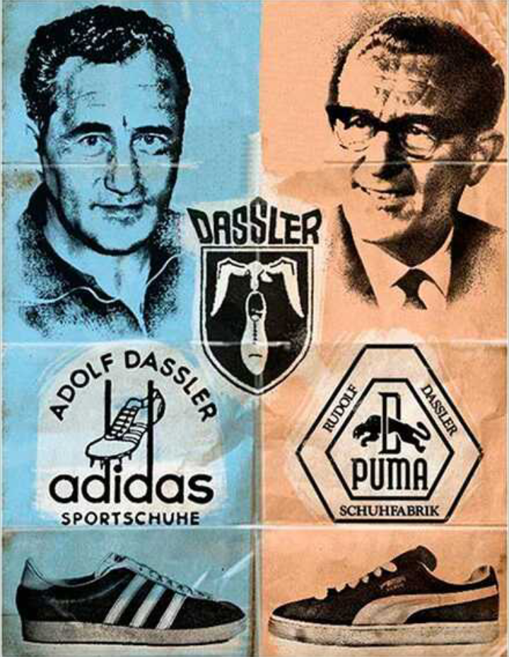 دوبرادر که دعوای خانوادگی آنهارا به دو برند پوما و آدیداس تبدیل کرد!!