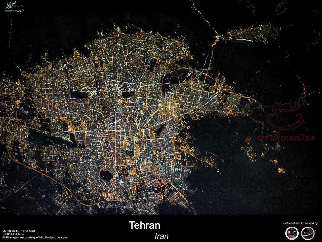 تصویر اول : شهر تهران از بالا