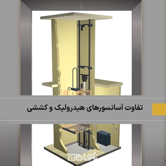 نمایی از آسانسور هیدرولیکی