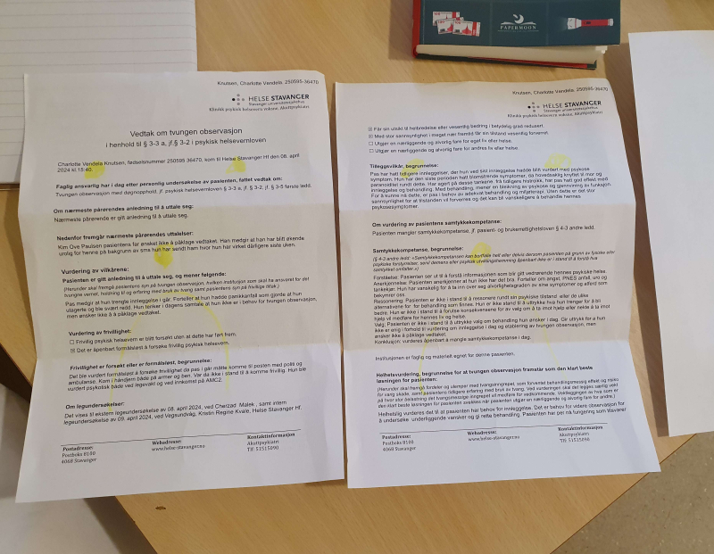 پرونده پزشکی شارلوت