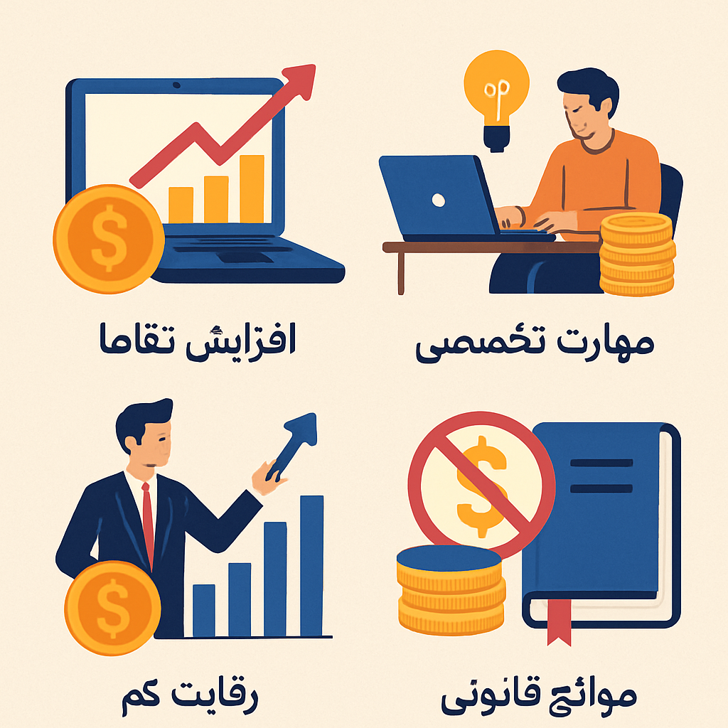 چرا بعضی مشاغل سودآورتر می‌شوند؟