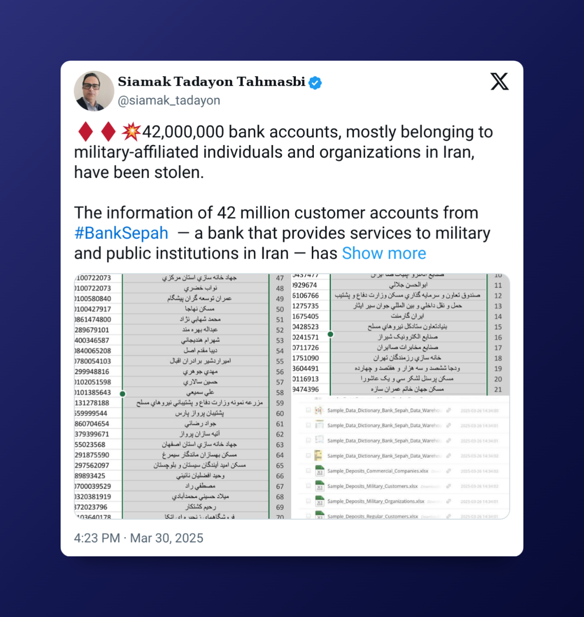 سیامک تدین طهماسبی - روزنامه‌نگار