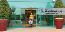 درب اتوماتیک شیشه ای تلسکوپی