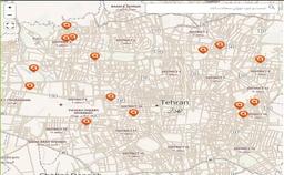 نقشه تعاملی بازی‌ها در ایران