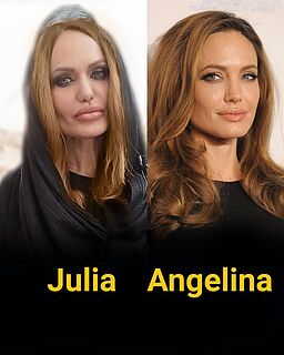 Julia Shahbazi Angelina Jolie Look Alike/جولیا شهبازی بدل اصلی آنجلینا جولی+ عکس جدید