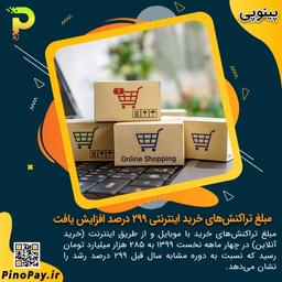 مبلغ تراکنش‌های خرید اینترنتی ۲۹۹ درصد افزایش یافت