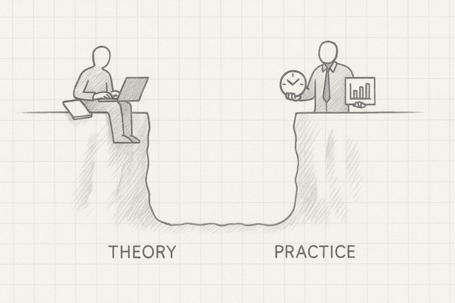 کانسپت فاصله بین تئوری و عمل