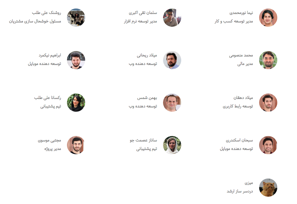 تیم پونیشا - برگرفته از سایت پونیشا