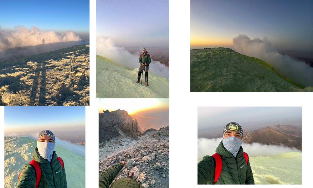 عکس یادگاری سر قله
