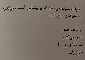بر لبه‌ی نرم سقوط، مو به ابری گره خورد