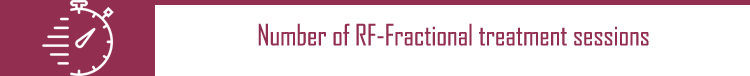 Number of RF-Fractional treatment sessions