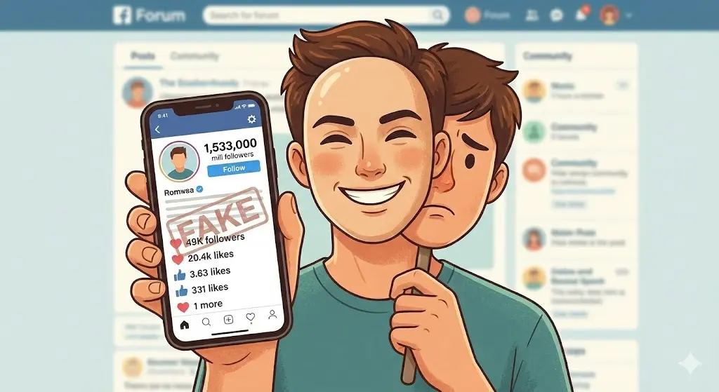 فالوورهای فیک و کامنت‌های ساختگی در فروم‌ها؛ تله‌ای که بسیاری از داوطلبان و والدین در آن گرفتار می‌شوند.