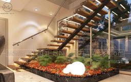 راه پله در طراحی ویلای دوبلکس