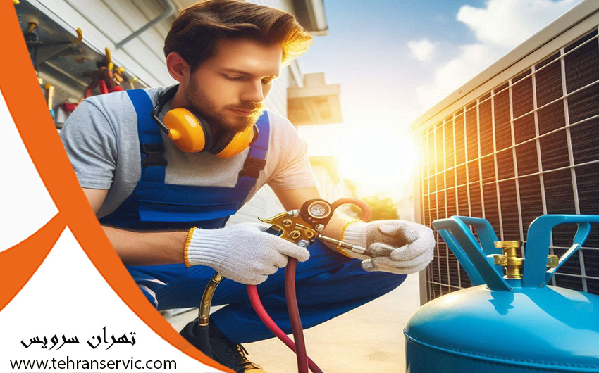 نحوه جمع كردن گاز كولر اسپيلت بدون گیج