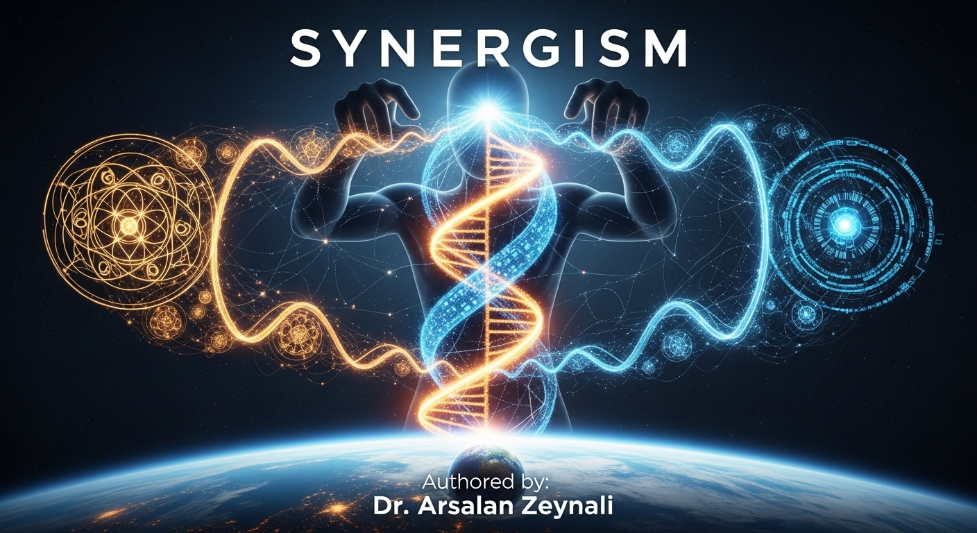 "سینرژیسم فراخوانی است برای آفرینش تقدیرِ نوینِ بشر؛ تا انسان نه قربانیِ تقدیر، که معمارِ آن باشد."