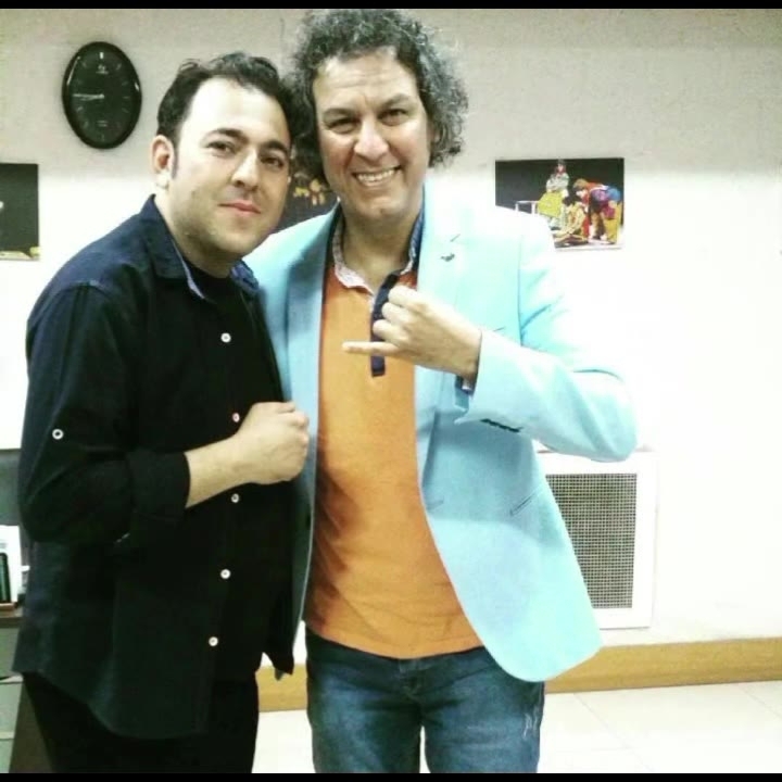 استاد محمدرضا رحمانی در کنار زنده یاد آرش میر احمدی