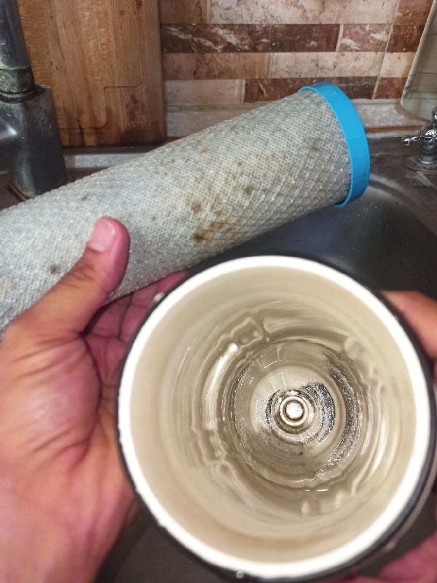 اینم وضعیت فیلتری که دیر عوض شده...