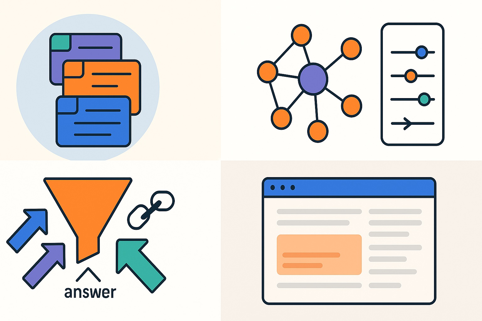 نکات اجرایی برای تیم‌های محتوا و سئو (در چارچوب پتنت US9449105B1)