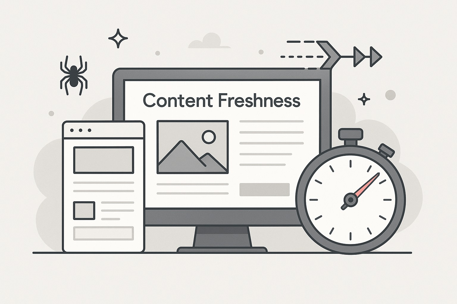 تازگی محتوا (Content Freshness) و نقش سرعت: «به‌روز بودن» وقتی ارزش دارد که «به‌ موقع دیده» شود