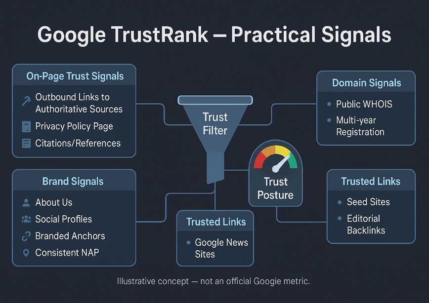راهنمای جامع Google TrustRank یا امتیاز اعتماد گوگل