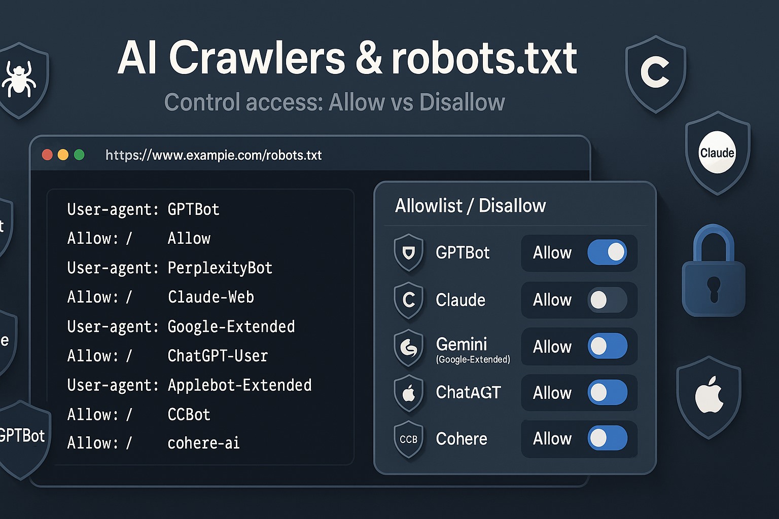 راهنمای جامع و حرفه‌ای کنترل دسترسی چت‌بات‌ها و ایجنت‌های هوش مصنوعی با robots.txt