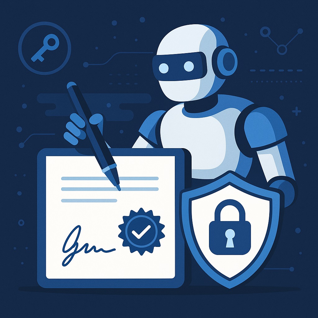 امضای دیجیتال برای ربات‌ها یعنی چه؟