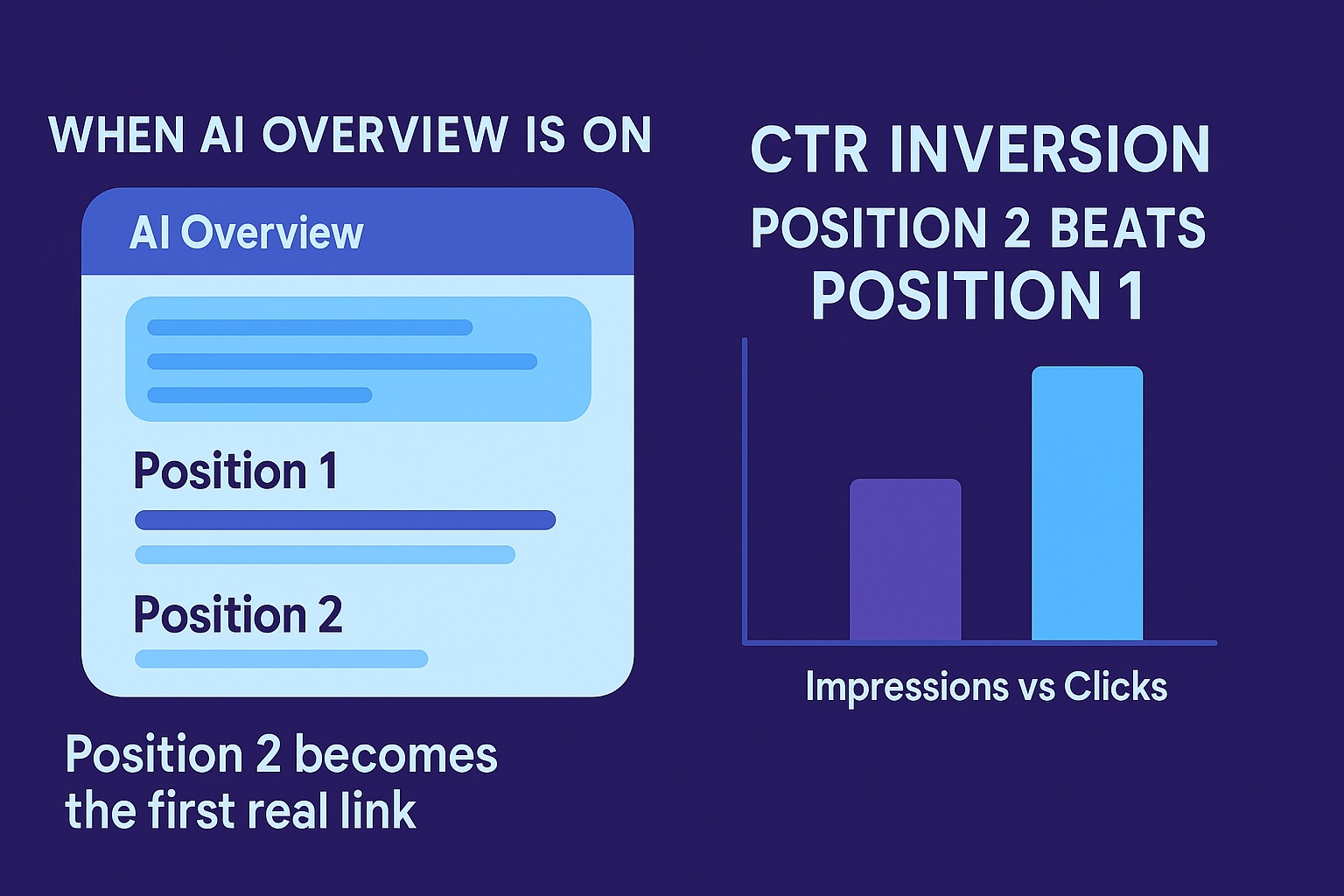 معمای CTR در SERPهای هوش مصنوعی: برتری Position 2 بر Position 1