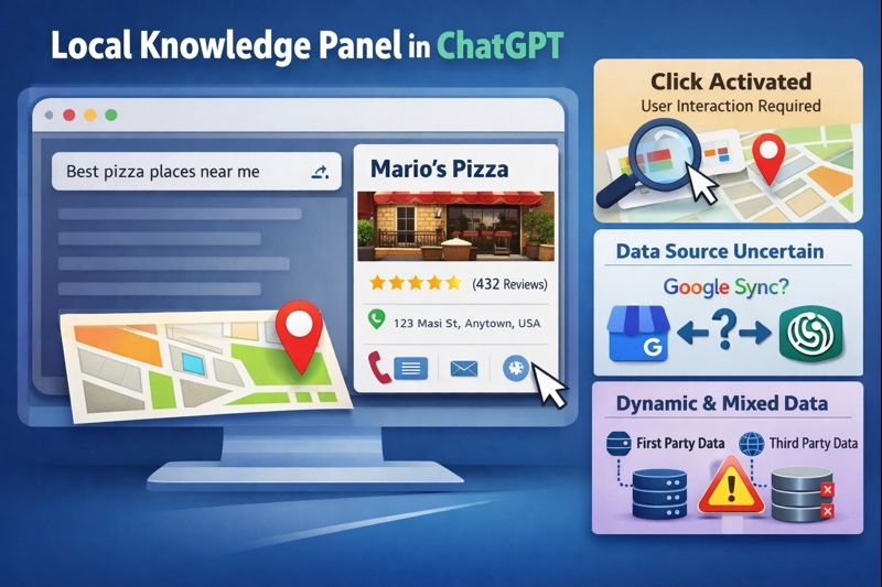 اضافه شدن «Local Knowledge Panel» به نتایج ChatGPT در آخرین آپدیت OpenAI در 2026