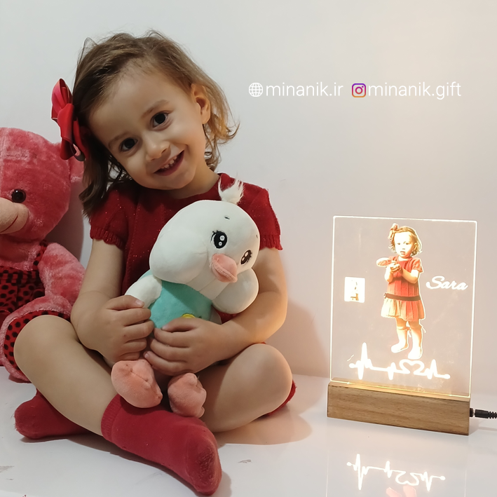 چاپ عکس روی چراغ خواب، بهترین هدیه برای اتاق خواب کودک
