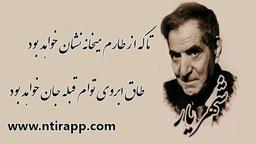 شعر حافظ جاویدان از شهریار