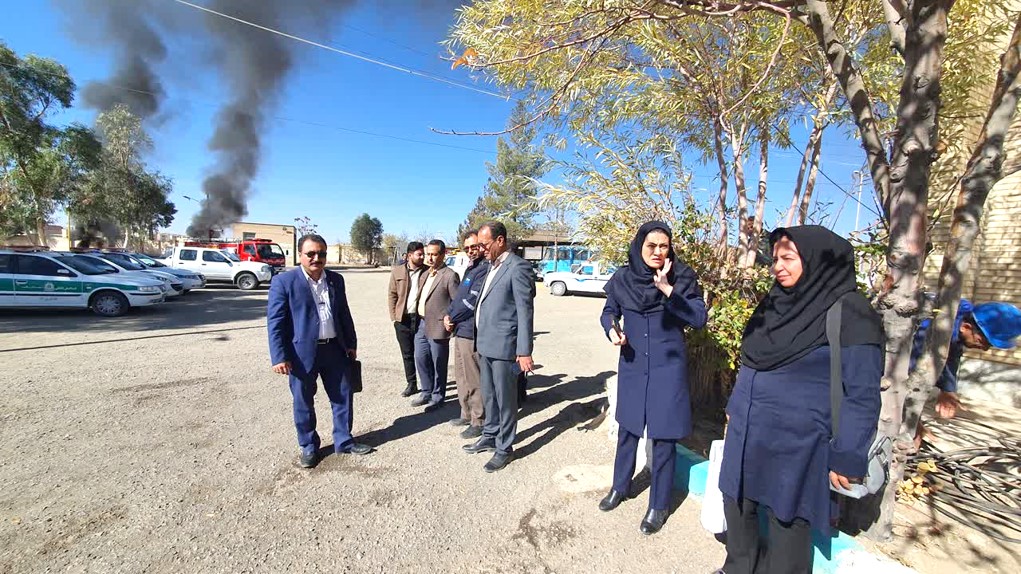 شهر بافت مرکز بهداشت بافت مانور زلزله فرمانداری بافت