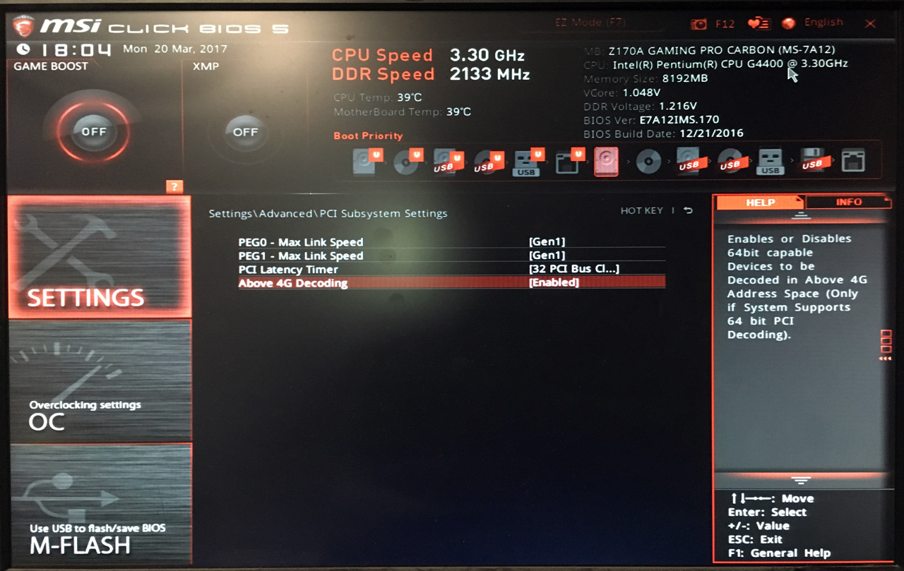 Биос материнской платы msi. Биос АСРОК z170. ASROCK BIOS above 4g decoding. Above 4g decoding в биосе. Max link Speed BIOS.