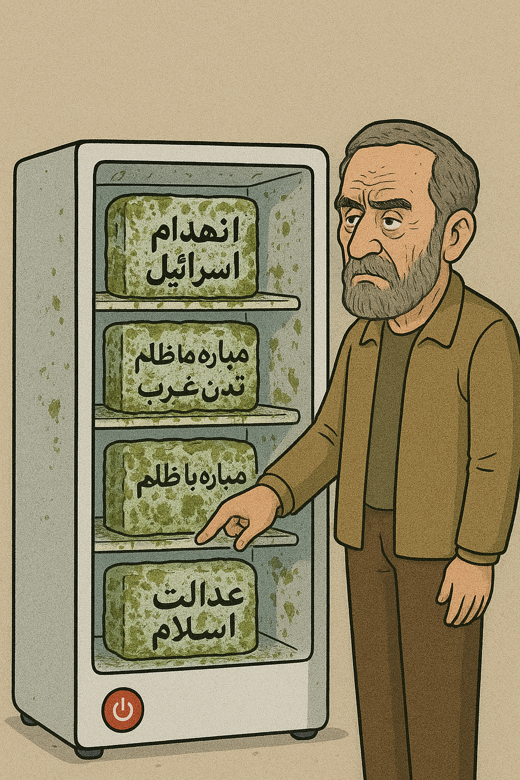 حال, فریزر نیز‌ به گند کشیده شده ...