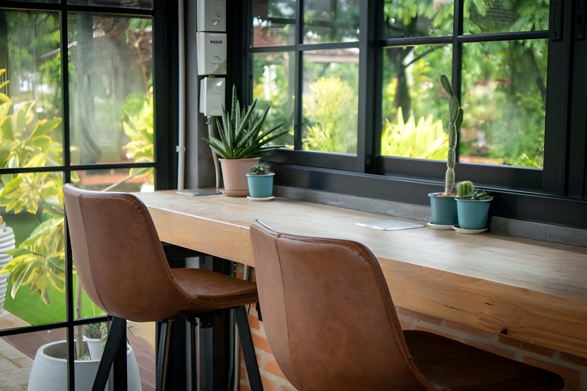 تبدیل فضای بالکن به یک کافه کوچک