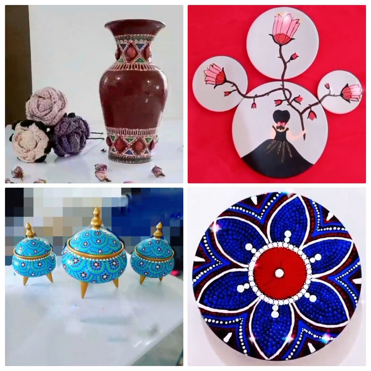 چندتا از نمونه کارهای سفالی آرتیس مهسا