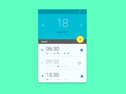 ابعاد نقطه کلیک در صفحه اپلیکیشن
