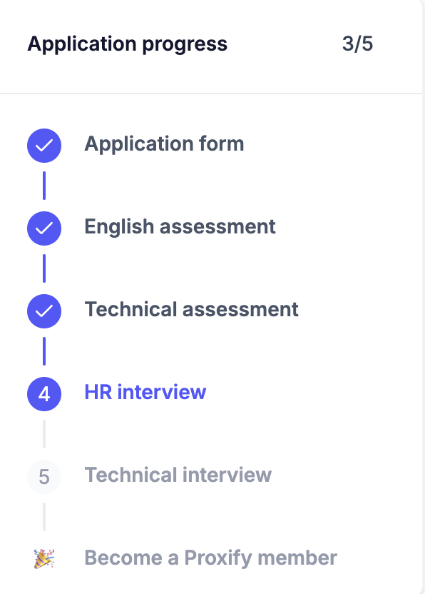 مراحل مصاحبه با پراکسیفای